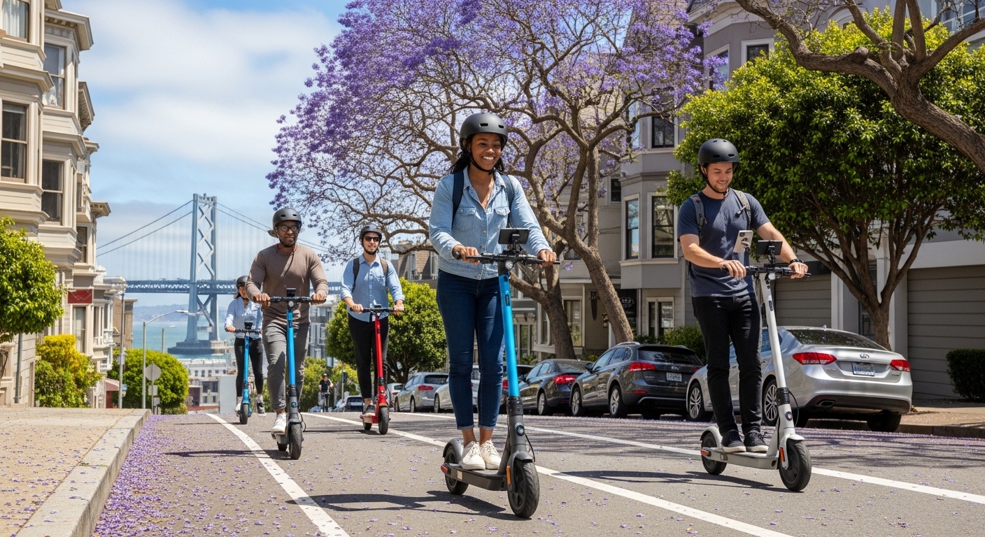 Electric Scooters in San Francisco: 2026 Laws, Parking Rules, BART Tips, Best Routes, Safety Guide